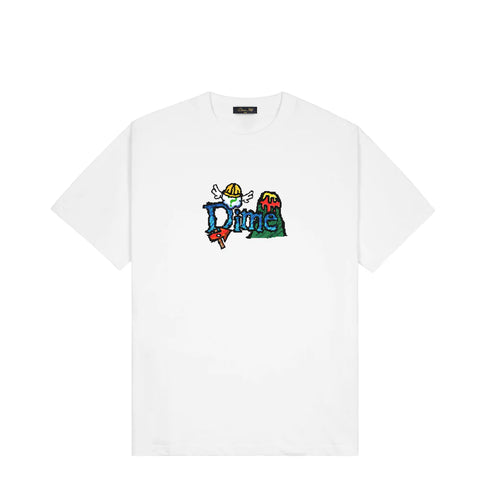 Dime - Classic Fuzzy Shirt (White)